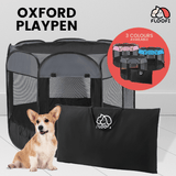 Floofi Oxford Playpen (120cm Grey) FI-PP-102-XR
