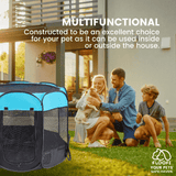 Floofi Oxford Playpen (120cm Grey) FI-PP-102-XR