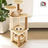 Floofi 120cm 5 Layer Cat Condo Cat Tree Beige FI-CT-151-MM