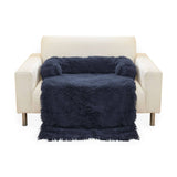 Floofi Pet Sofa Cover Soft with Bolster XL Size (Dark Blue) FI-PSC-123-SMT
