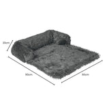 Floofi Pet Sofa Cover Soft with Bolster M Size (Grey) FI-PSC-125-SMT
