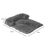 Floofi Pet Sofa Cover Soft with Bolster L Size (Grey) FI-PSC-126-SMT