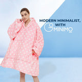GOMINIMO Hoodie Blanket Glow In Dark Star Pink HM-HB-108-AYS