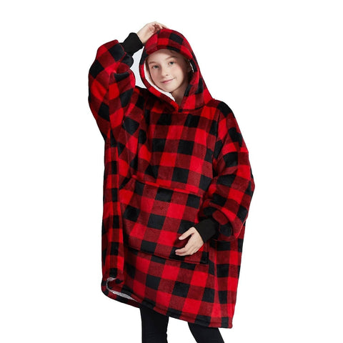 GOMINIMO Hoodie Blanket Kids Small Lattice GO-HB-121-AYS