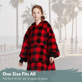 GOMINIMO Hoodie Blanket Kids Small Lattice GO-HB-121-AYS