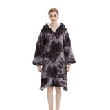 GOMINIMO Hoodie Blanket Adult Tie-Dyed Grey GO-HB-128-AYS