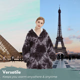 GOMINIMO Hoodie Blanket Adult Tie-Dyed Grey GO-HB-128-AYS