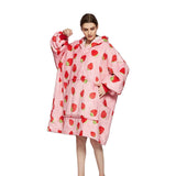 GOMINIMO Hoodie Blanket Adult Strawberry GO-HB-129-AYS