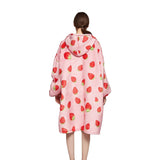 GOMINIMO Hoodie Blanket Adult Strawberry GO-HB-129-AYS