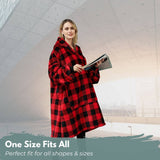 GOMINIMO Hoodie Blanket Adult Small Lattice GO-HB-130-AYS