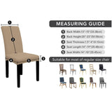 GOMINIMO 6pcs Dining Chair Slipcovers/ Protective Covers (Camel) GO-DCS-103-RDT