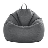 GOMINIMO Bean Bag Chair Cover Without Bean Filling 100x120cm (Grey) GO-BBCC-101-XXY