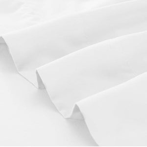 GOMINIMO 4 Pcs Bed Sheet Set 2000 Thread Count Ultra Soft Microfiber - Queen (White) GO-BS-104-XS