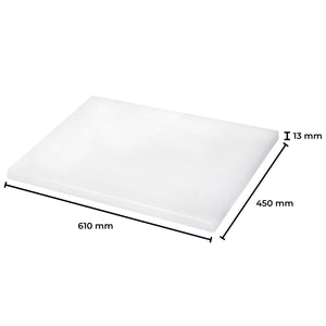 GOMINIMO White Plastic Chopping Board (450 x 610 x 13mm) GO-CCB-100-OK