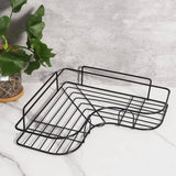 GOMINIMO Corner Shower Caddy with Hooks and Adhesive (Black) GO-CSS-100-SF