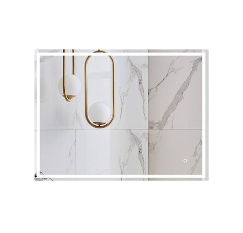 GOMINIMO LED Mirror with Bluetooth Speaker 800mm Rectangle GO-BM-105-JR