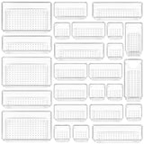 GOMINIMO 25Pcs Desk Drawer Organizer Trays with Non-Slip Pads (Transparent) GO-DOS-100-CS