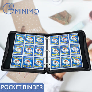 GOMINIMO 720 Pockets Cards Binder Sleeves (Black) GO-PCBS-100-JS