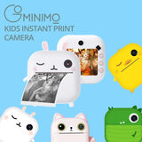 GOMINIMO Instant Print Camera for Kids with Print Paper and 32GB TF Card (Rabbit) GO-IPC-103-YMS