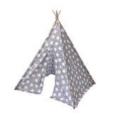 GOMINIMO Kids Teepee Tent with Side Window and Carry Case (Grey Star) GO-KT-102-LK