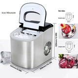 Miraklass Ice Maker Machine Stainless Steel 2.2L