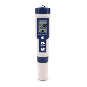 NOVEDEN 5 in 1 Digital Water Quality Test Meter(White+Blue)NE-PHM-100-JQ
