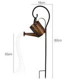 NOVEDEN Solar Garden Lights with Watering Can Light (Brown) NE-SWCL-100-XN