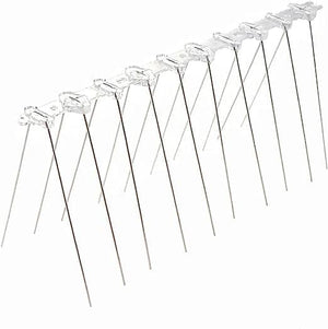NOVEDEN 20Pcs X 25CM Anti Bird Repellent Stainless Steel Bird Spikes (Silver) NE-BSP-100-MYP