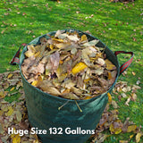 NOVEDEN 3 Packs Garden Waste Bags with 132 gallons (Green) NE-GWB-101-XS
