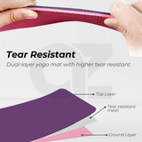 VERPEAK TPE Yoga Mat Dual Color (Lavender) with Yoga Bag and Strap - FT-MT-101-ATC