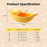 Floofi Banana Pet Bed (S Yellow) - PT-PB-118-QQQ