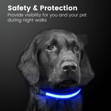 Floofi Solar USB Rechargable LED Dog Collar (L Orange) - PT-DC-147-QQQ