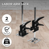RYNOMATE 2 Pack Adjustable Labor Saving Arm Jack(Black) RNM-LSAJ-100-CY