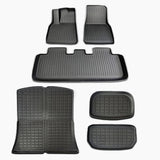 RYNOMATE Set of 6 Tesla Model-Y Floor Mats (Black) RNM-CM-100-BJ