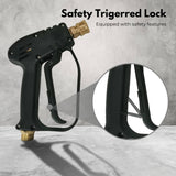 RYNOMATE 3000 PSI High Pressure Washer Gun with M22 Coupling and 5 Interchangeable Spray Nozzles (Black) RNM-HPW-102-JYI