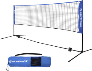 SONGMICS 4m Portable Tennis Badminton Net Blue SYQ400