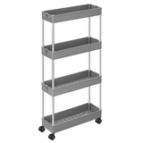 SONGMICS 4-Tier Storage Cart on Wheels Gray