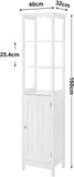VASAGLE Floor Cabinet with Shelves White BBC63WT