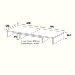 VOCTUS 3 Shelf Monitor Stand Angle Adjustable VT-MS-100-OBY