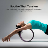 Verpeak Yoga Wheel 3 pieces set Purple & Black VP-YBS-107-YR