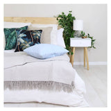 Cushion Cover-With Piping-Palm Trees Black-45cm x 45cm