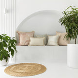 Cushion Cover-With Piping-Positano Smoke-45cm x 45cm