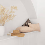 Cushion Cover-With Black Piping-Jungle Peach-45cm x 45cm