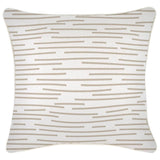 Cushion Cover-With Piping-Earth-Lines-Beige-45cm x 45cm