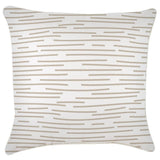 Cushion Cover-With Piping-Earth-Lines-Beige-60cm x 60cm