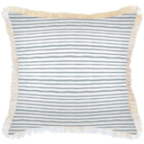 Cushion Cover-Coastal Fringe-Paint Stripes Smoke-45cm x 45cm
