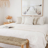 Cushion Cover-Boho Textured Single Sided-Moon Lover-50cm x 50cm