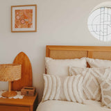 Cushion Cover-Boho Textured Single Sided-Moon Lover-30cm x 50cm