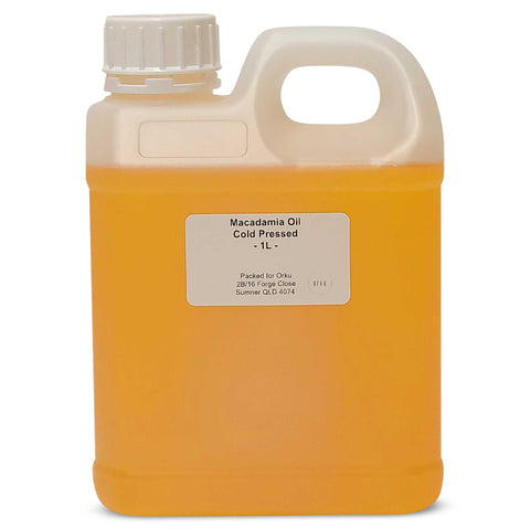 1L Macadamia Oil - Natural Cold Pressed Food Grade 100% Pure Cooking Oils