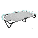 Collapsible Pet Cot L - Travel Dog Puppy Foldable Carry Bed